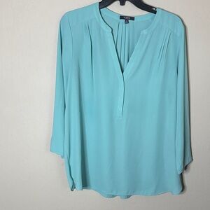 NYDJ Women's Light Blue Blouse size medium